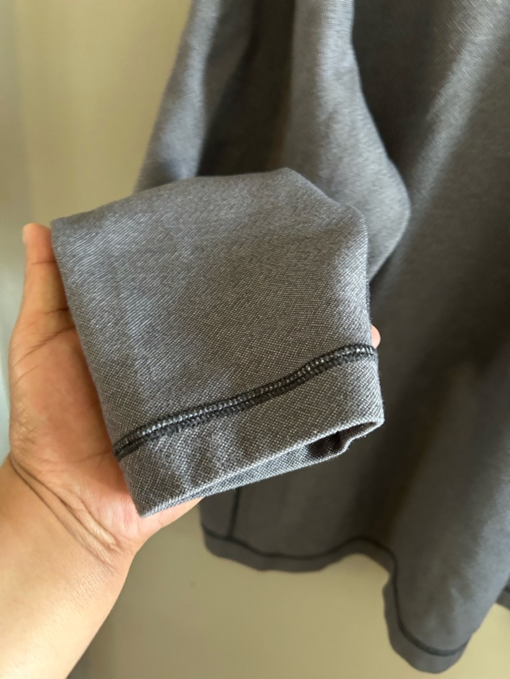 Tommy Bahama Shirt - gray reversible “Switch it up” half zip pullover - Picture 4 of 9